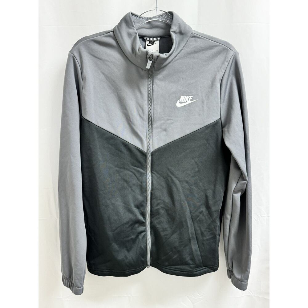 Nike Sportswear Tracksuit Jacket Smoke Gray Girl's Size XL FD3067-084